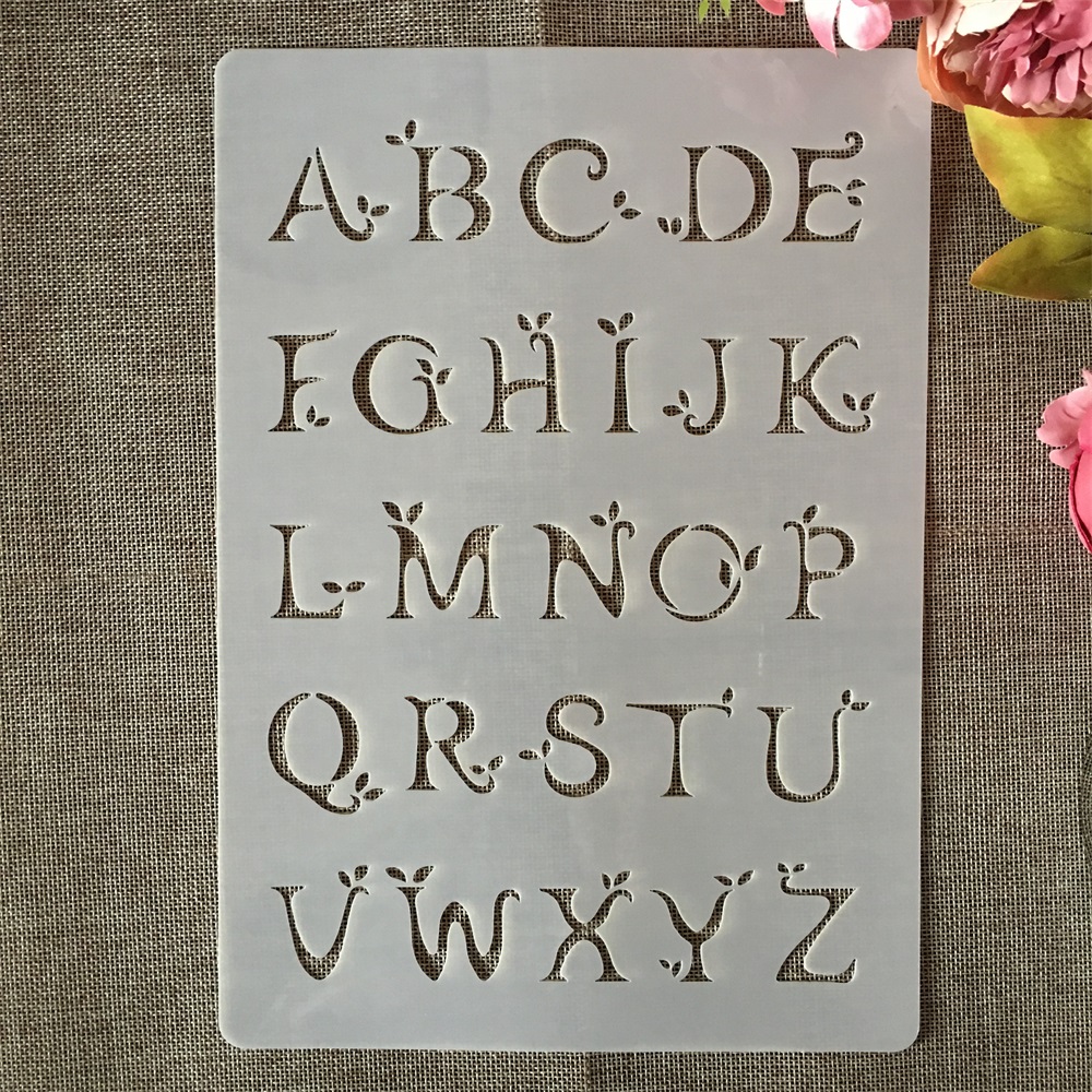 Photography Font - A4 29cm Alphabet Englisch Buchstaben Typ