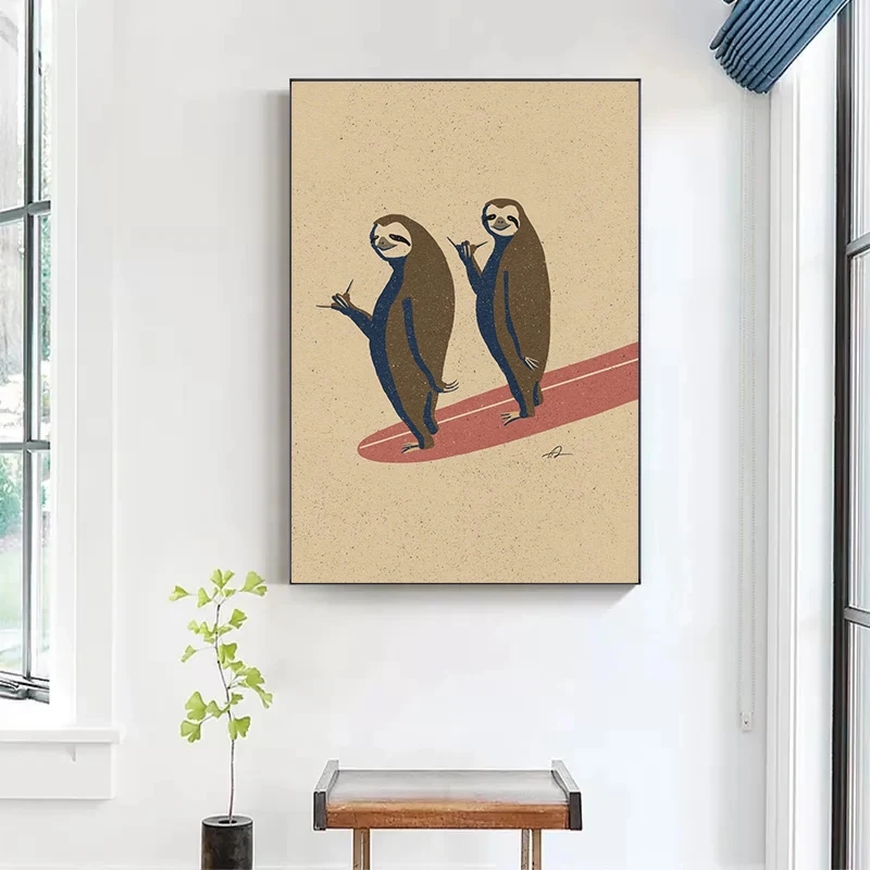 Vintage Cartoon Surfen Tiere L – Photography Duck Bewertung und Preis