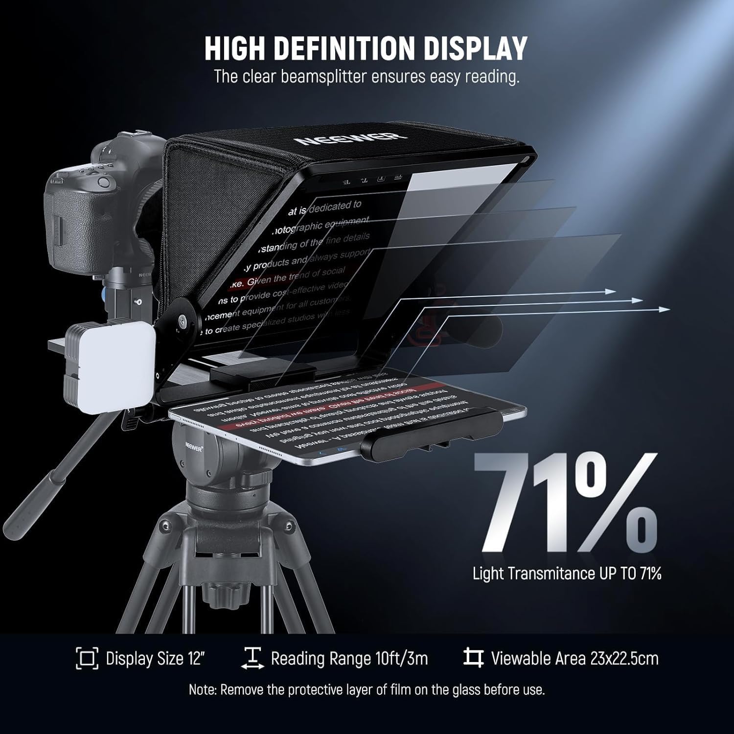 Teleprompter für iPad-Tablets  – Camera Cold Shoe Bewertung und Preis