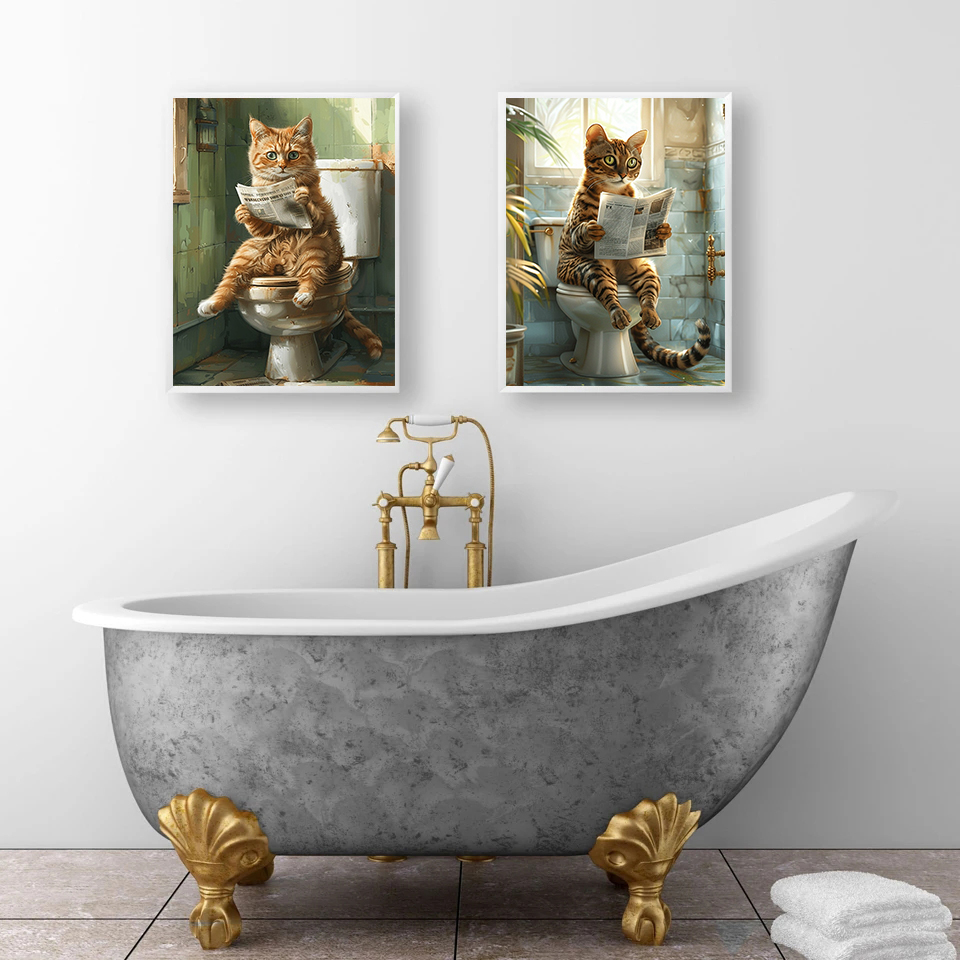 Tier auf der Toilette und zum  – Photography Duck Bewertung und Preis