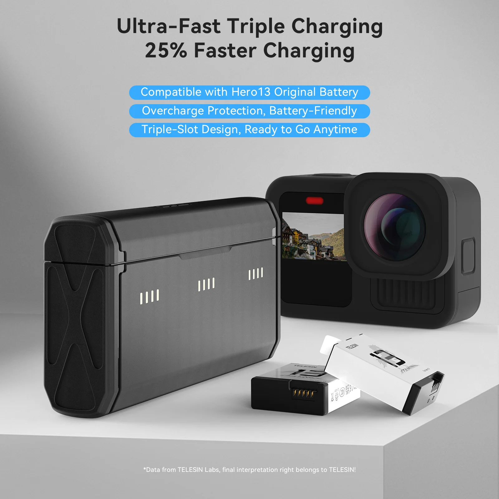 TELESIN Tragbare Schnellladebo – Gopro Action Camera Hero 11 Black Bewertung und Preis