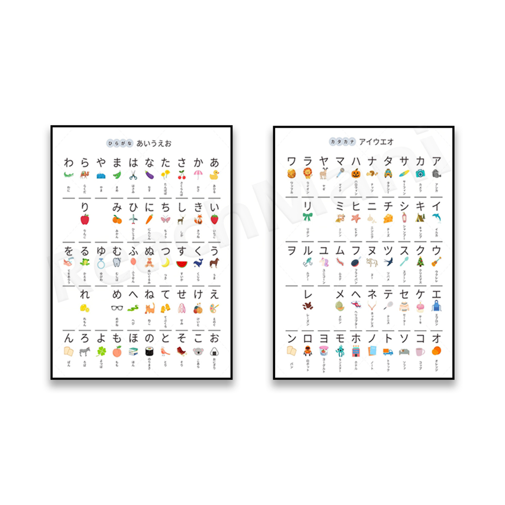 Japanisches Hiragana-Diagramm, – Photography Font Bewertung und Preis