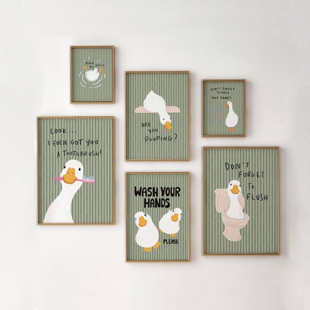 Rahmenlose Badezimmer-Wandkuns – Photography Duck Bewertung und Preis