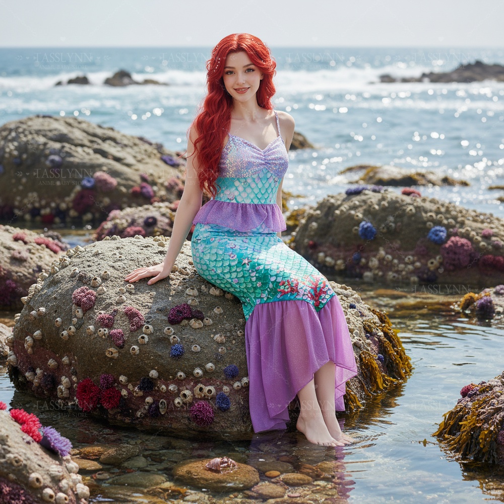 Kleine Meerjungfrau Ariel Cosp – Photography Outfits Bewertung und Preis