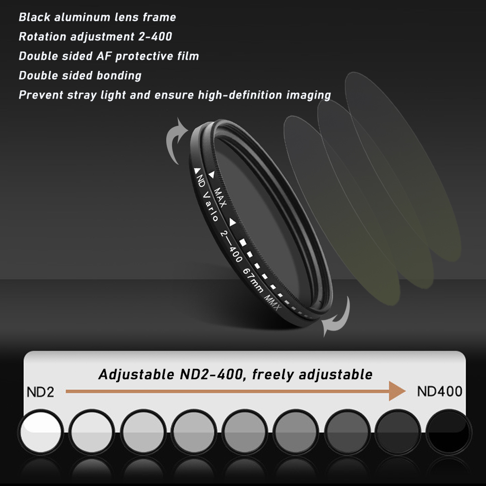 67 mm Clip-on ND2-400 Telefonk – Nd Filter Set Bewertung und Preis