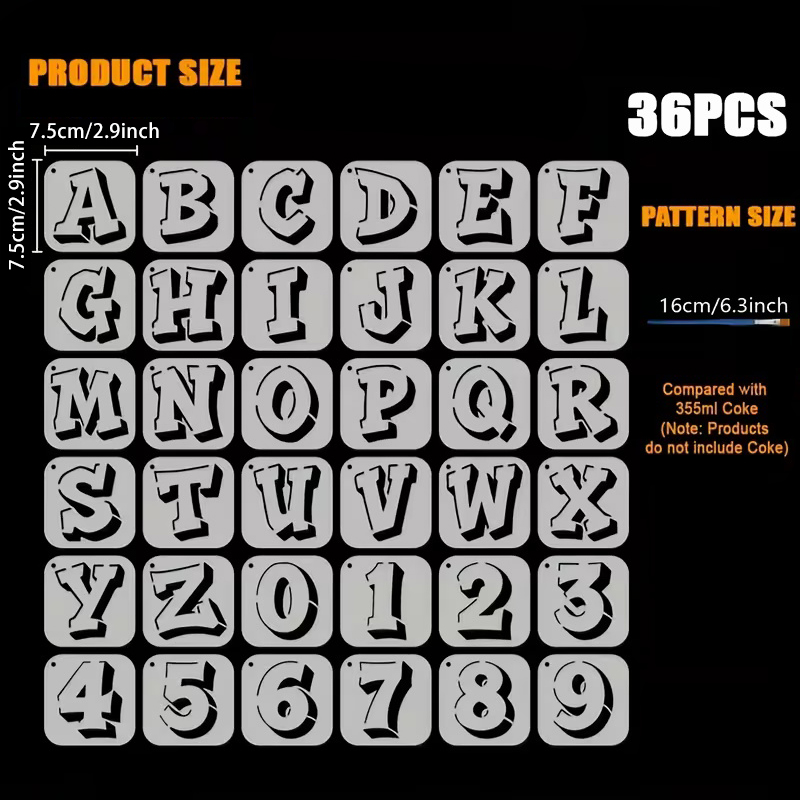36-teiliges 2,95-Zoll-Buchstab – Photography Font Bewertung und Preis