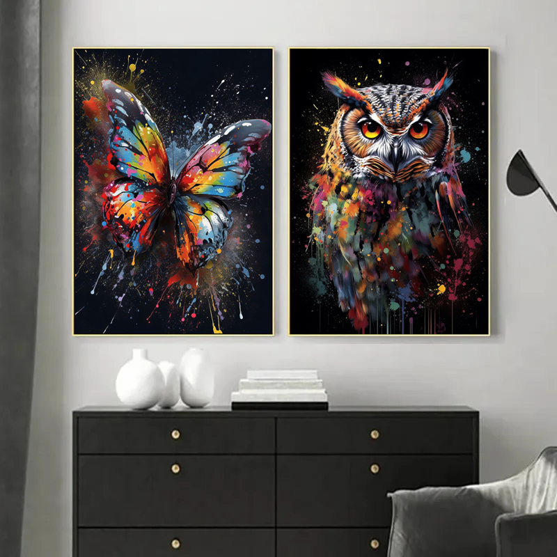 Aquarell Löwe Tiger Affe Eule  – Photography Duck Bewertung und Preis