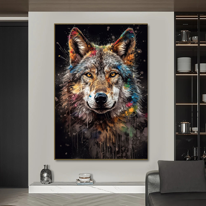 Aquarell Löwe Tiger Affe Eule  – Photography Duck Bewertung und Preis