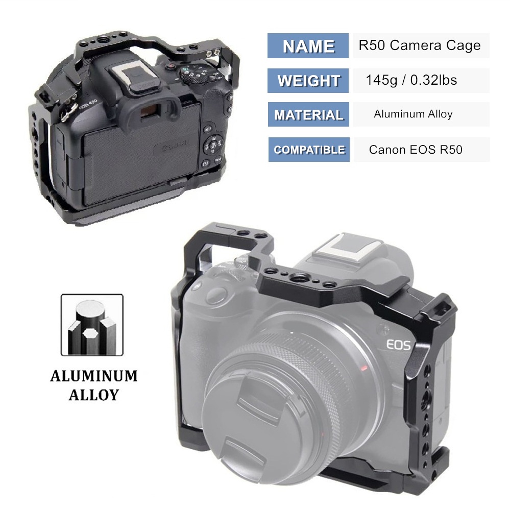 R50 Kamerakäfig für Canon EOS  – Camera Cold Shoe Bewertung und Preis