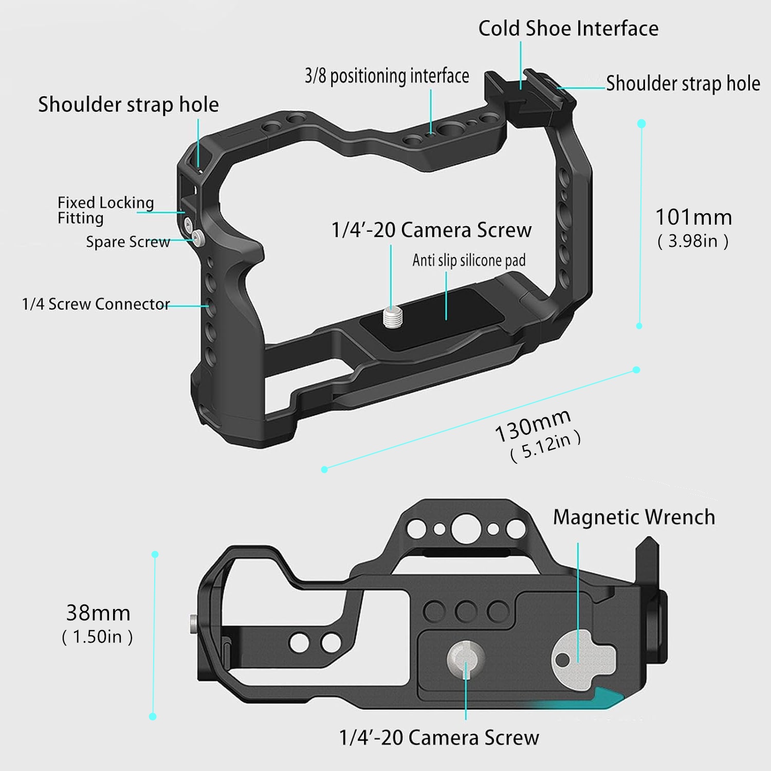R50 Kamerakäfig für Canon EOS  – Camera Cold Shoe Bewertung und Preis